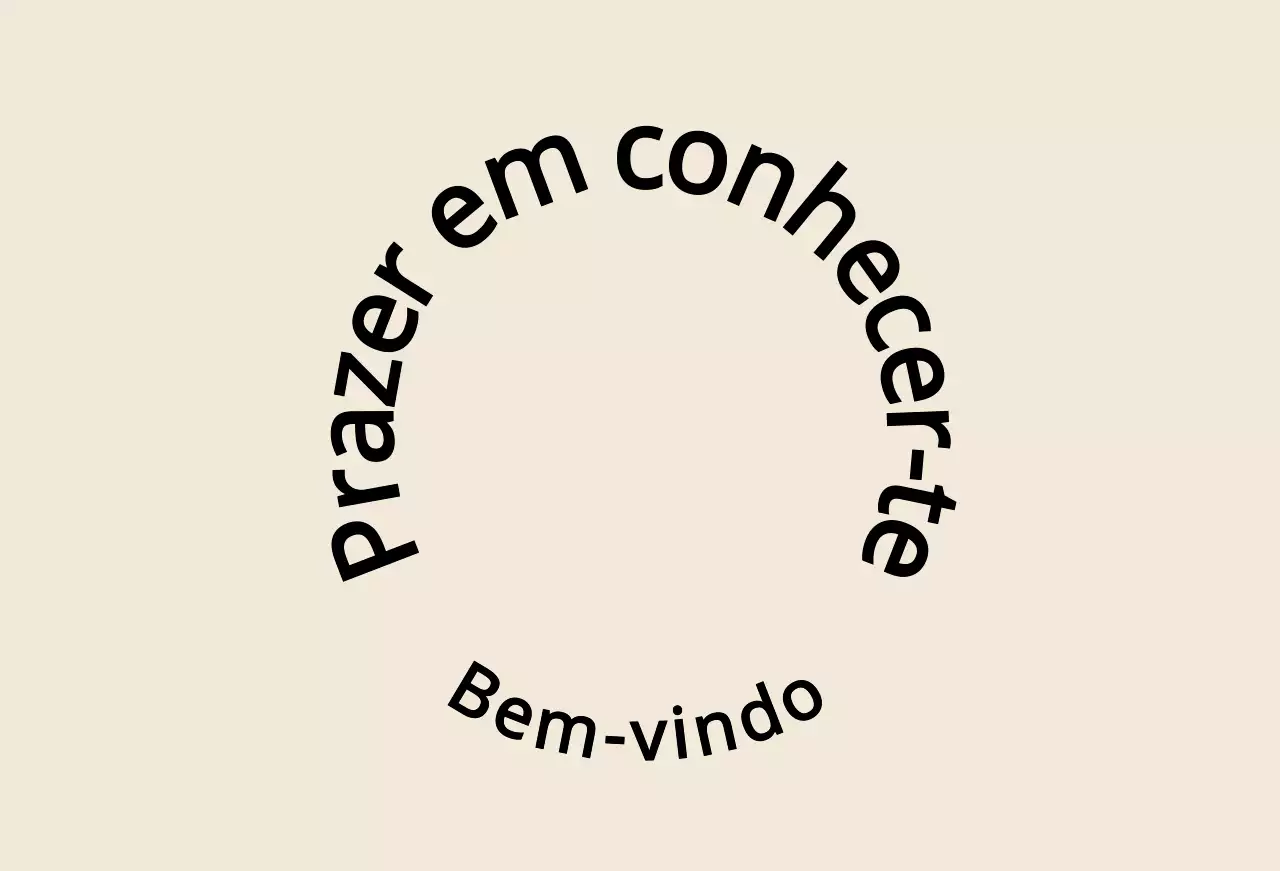 Estilo de texto simples e emotivo em castanho claro e preto