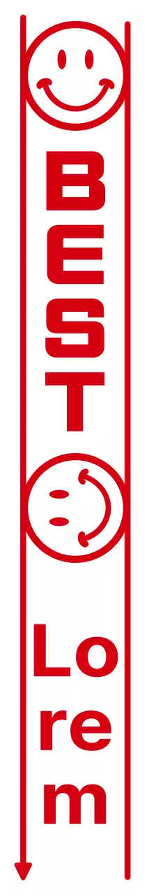 Café de estilo simples e limpo com combinação de texto e emoji a vermelho