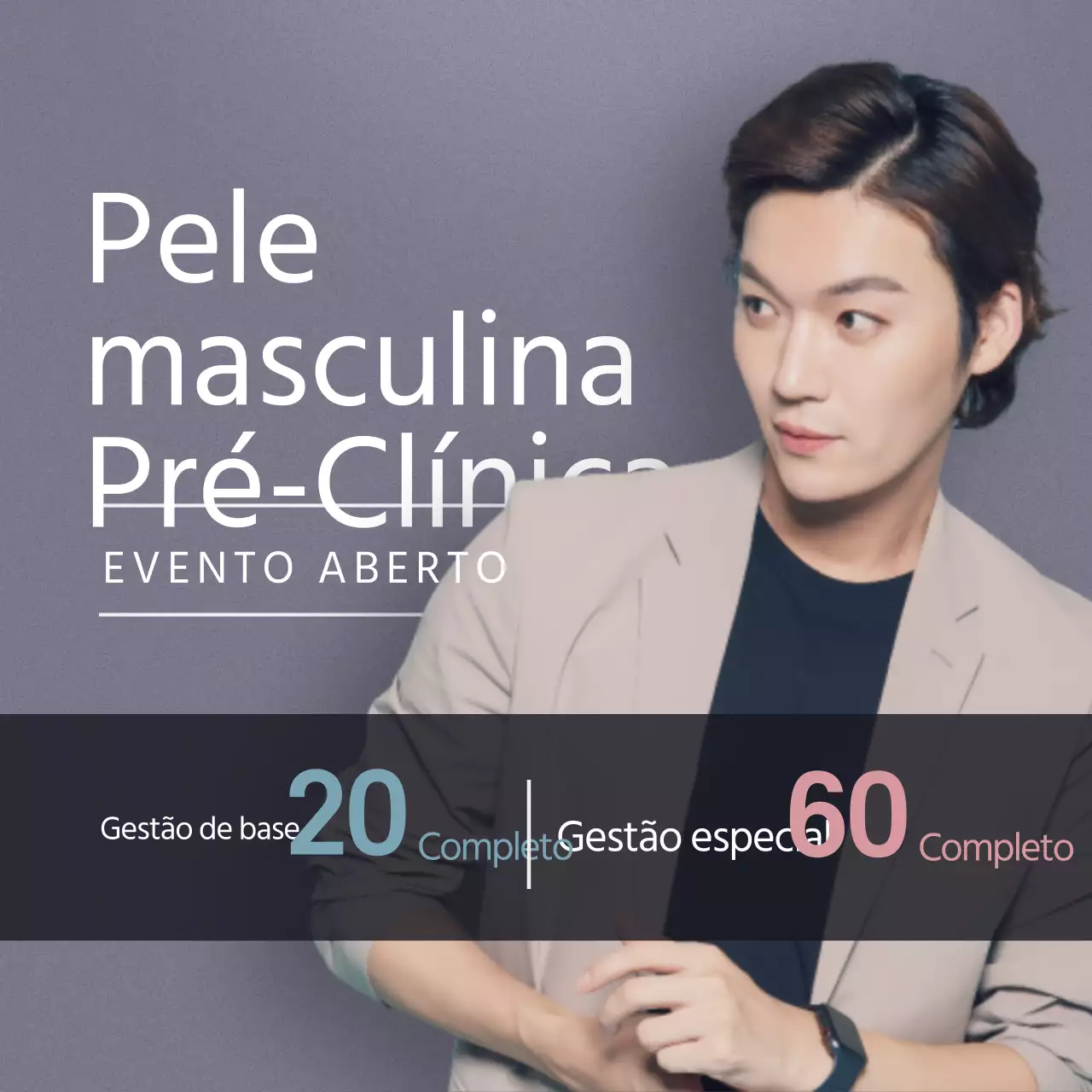 Evento aberto da Clínica de Pele para Homens