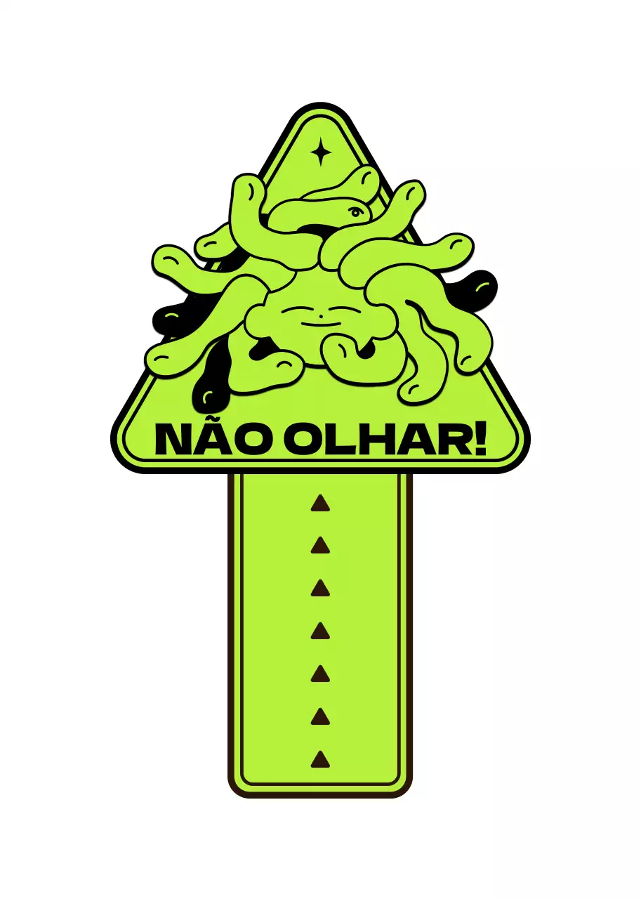 Um conceito de logótipo de emblema ilustrado bonito e moderno em chartreuse para bens pessoais.