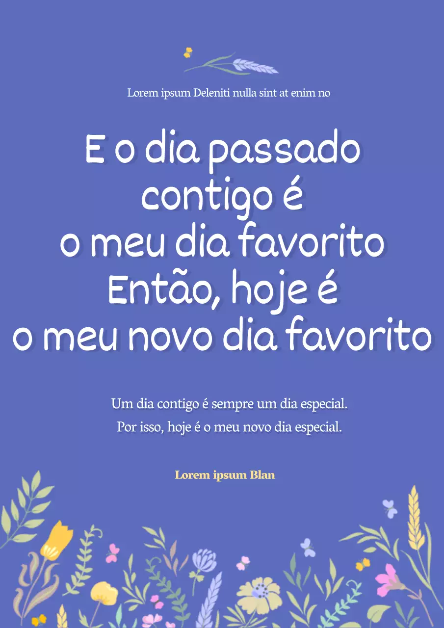 Azul ultramarino Fofo Texto a realçar Citações em inglês - Cópia
