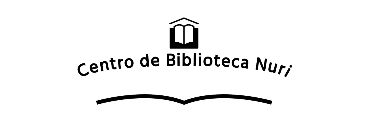 Centro de biblioteca de instituição pública com logótipo de ilustração de livro