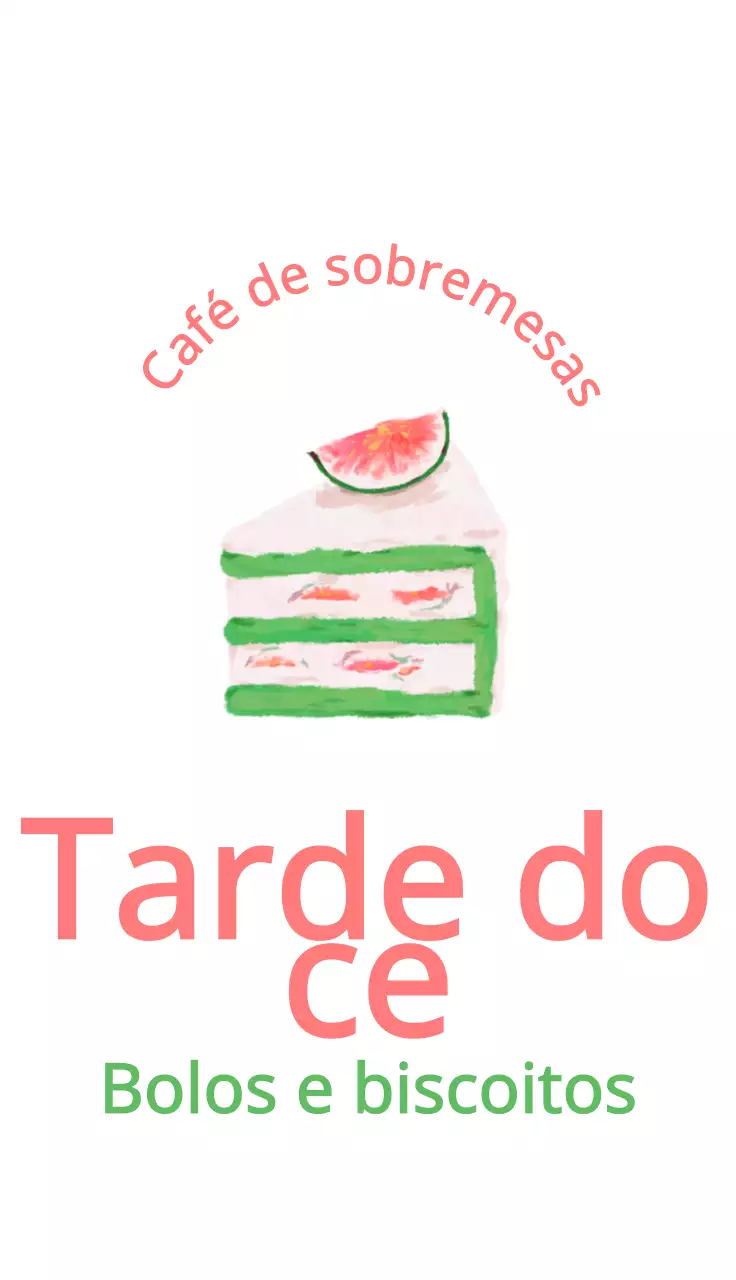 Design de loja de bolos com ilustrações a óleo em tons pastel de bolos acolhedores
