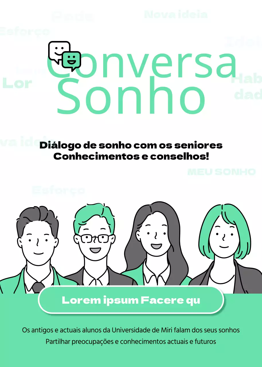 Promova o seu programa de tutoria com cores de menta