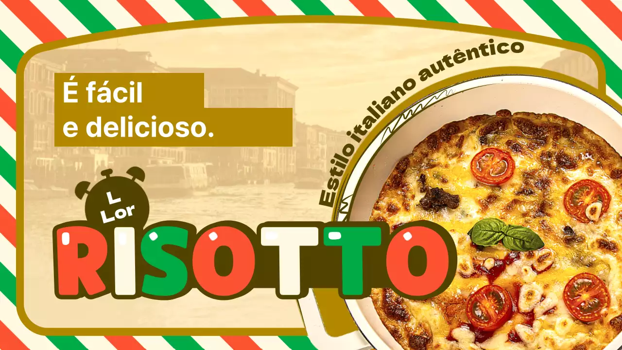 Bandeira italiana em ocre e conceito de fundo Tema Cheeserizotto
