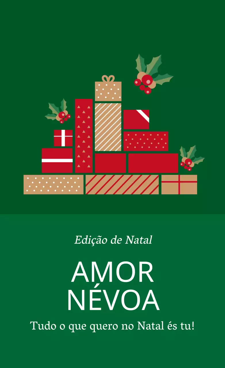 Etiquetas verdes vermelhas ilustradas para prendas de Natal