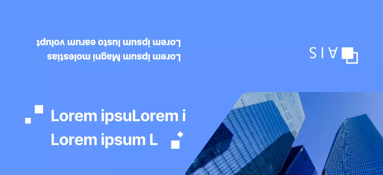 Conceito empresarial global em azul