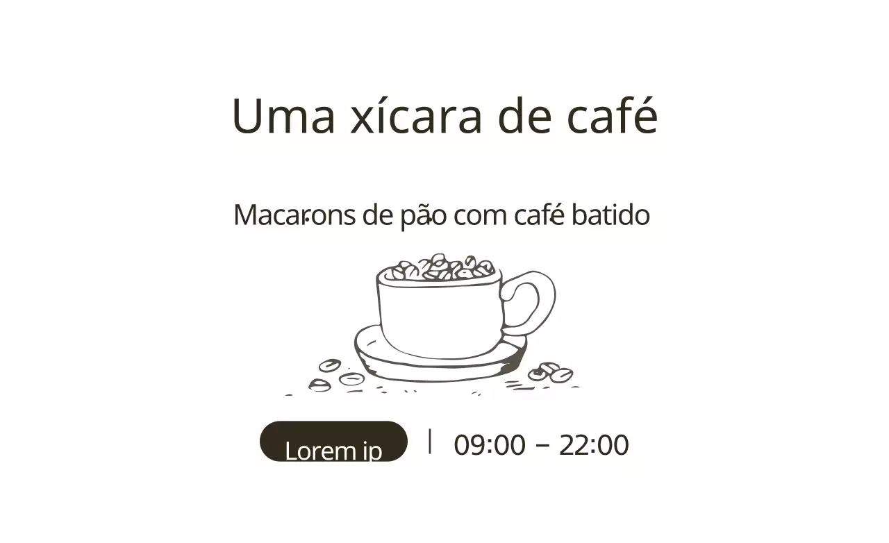 Uma chávena de café