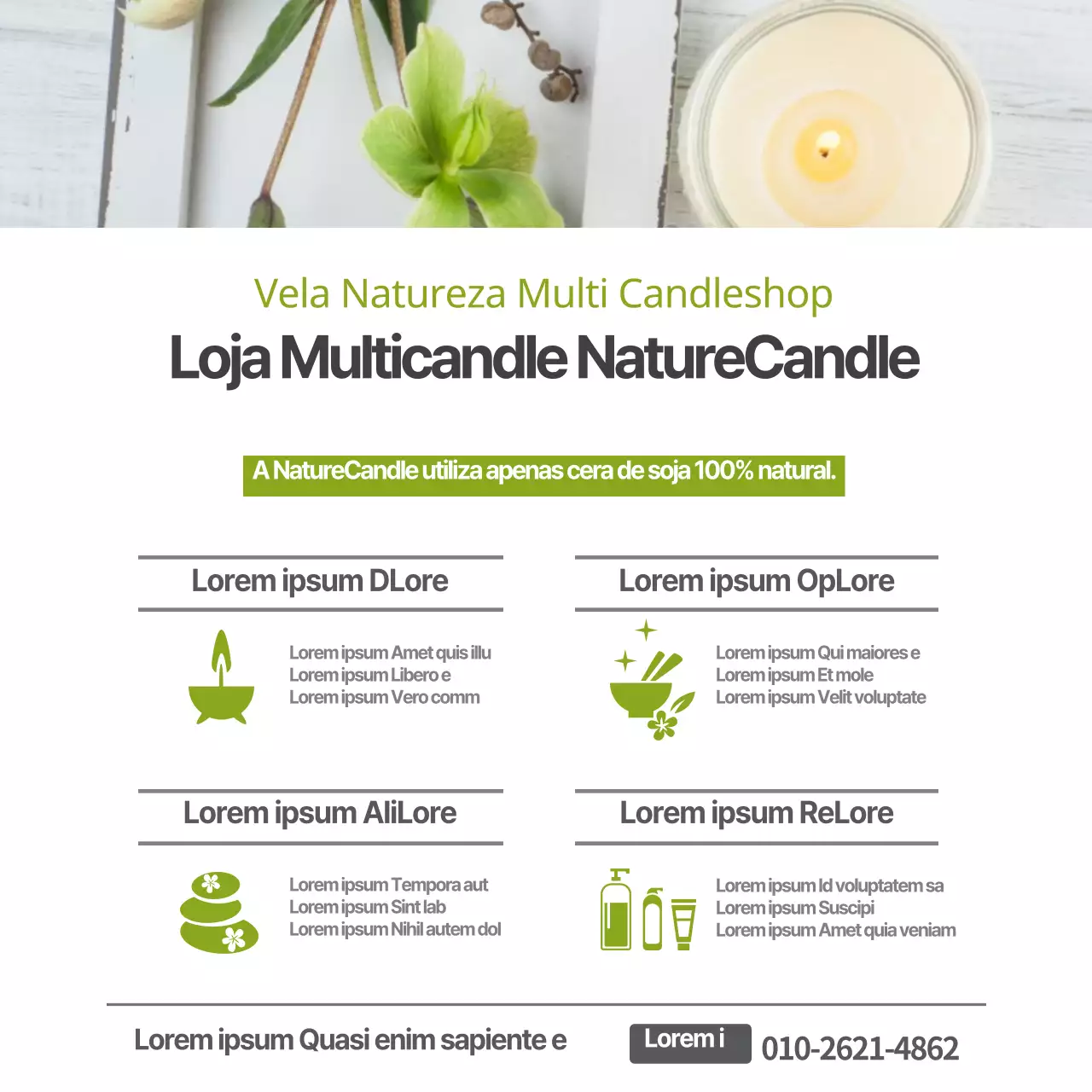 Loja de velas múltiplas