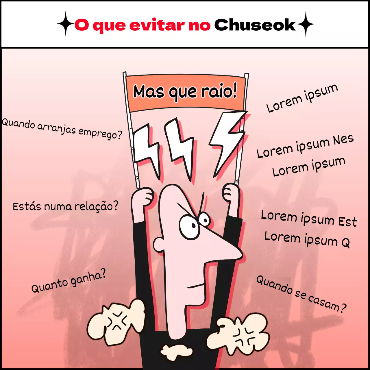 O que não dizer no Chuseok, o feriado vermelho da doença