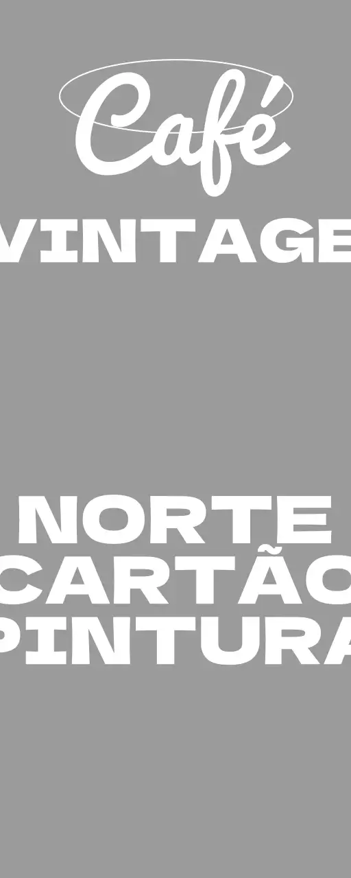 Um sinal simples de montra com texto vintage de um café a preto e branco e formas de linhas circulares.