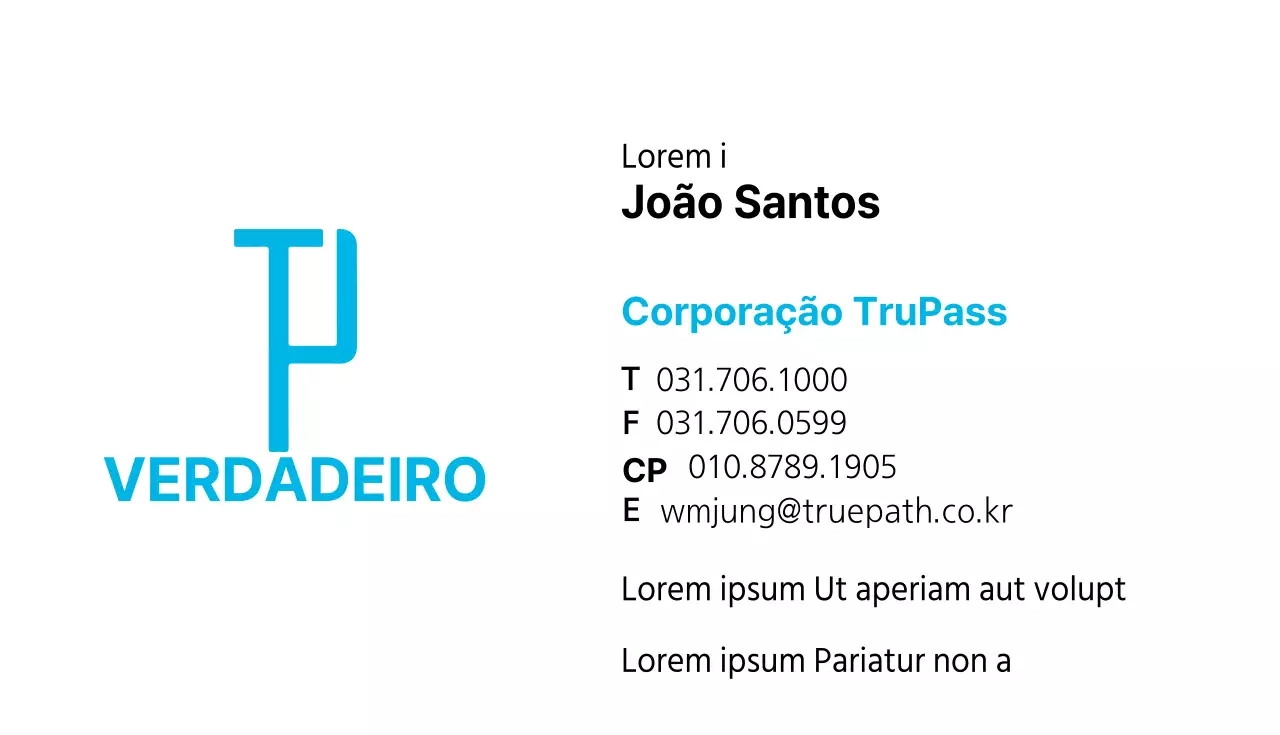 Cartões de visita de empresas