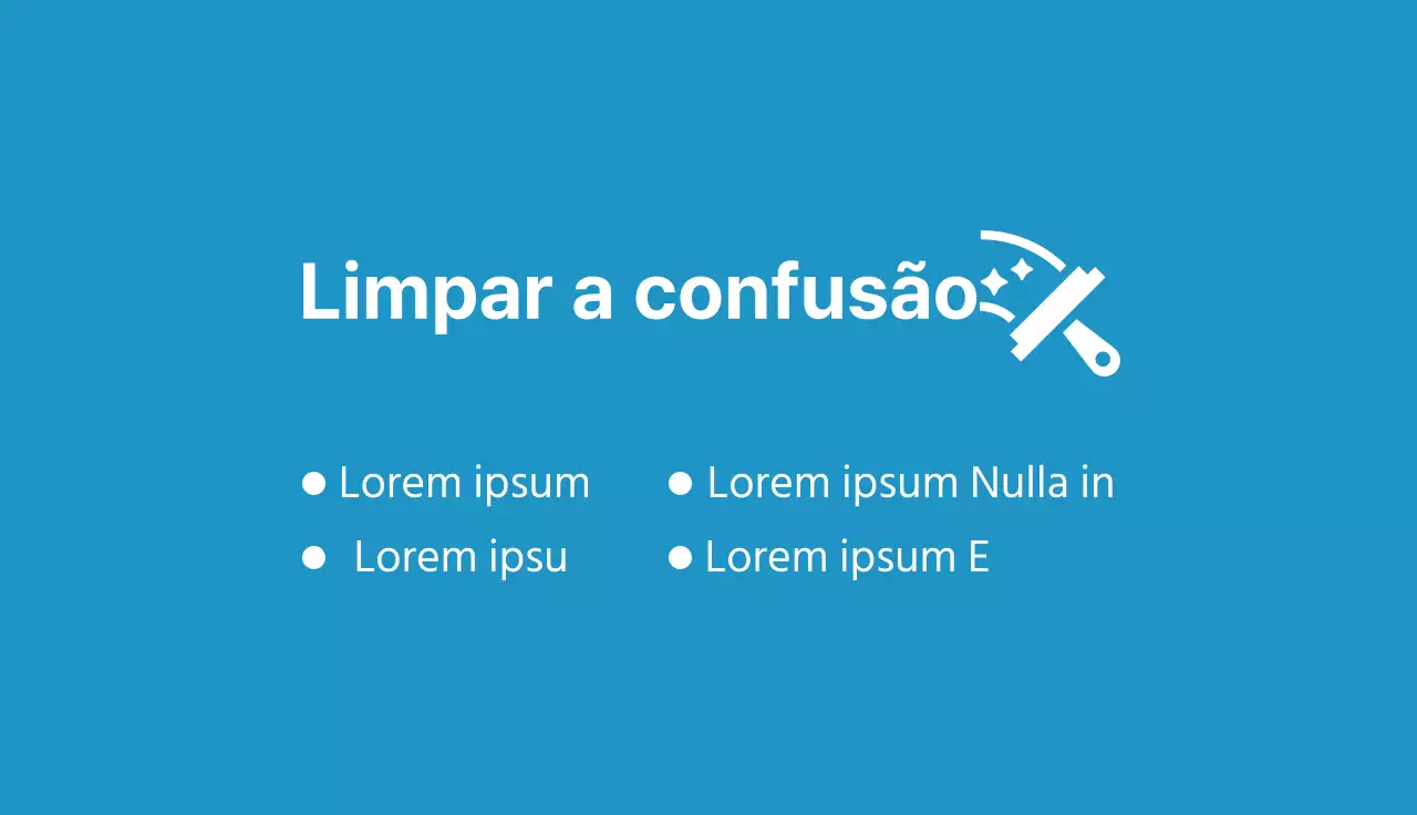 Serviço de limpeza giro com ilustração azul