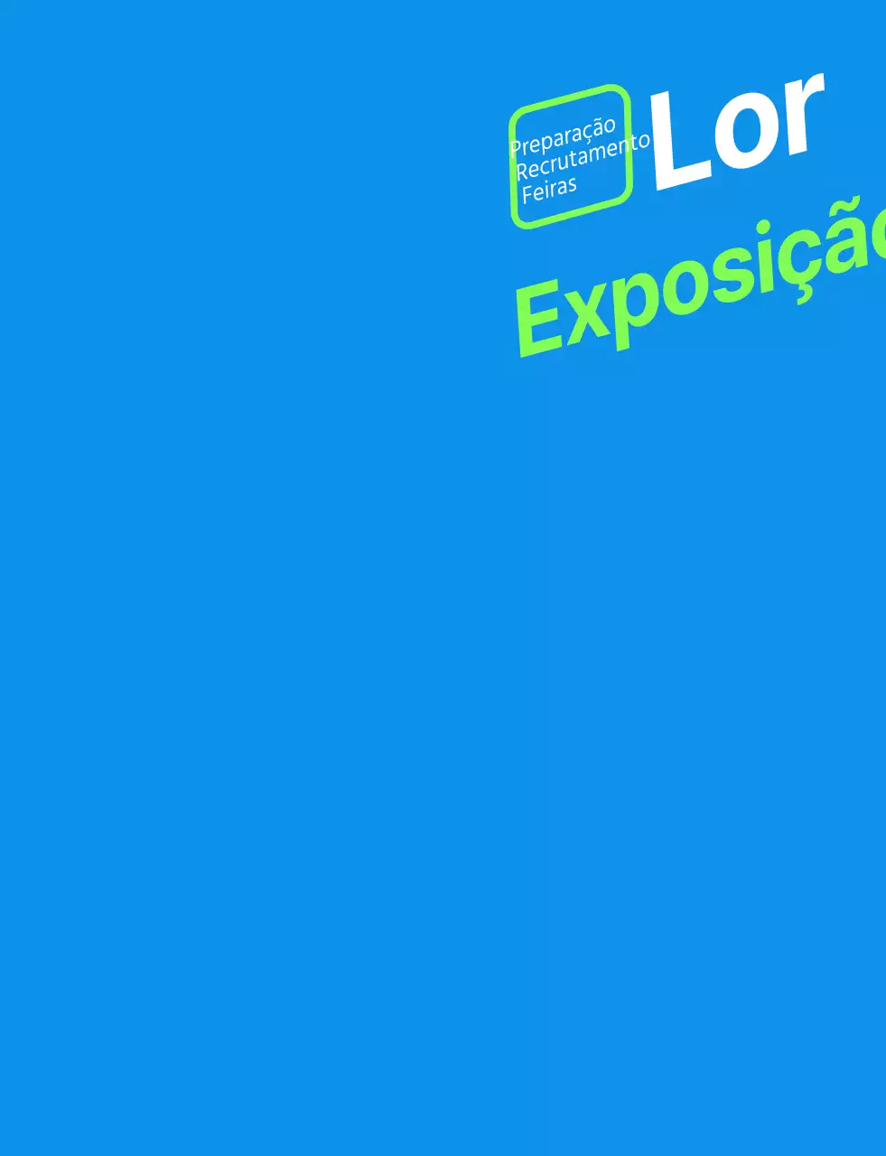 Colete simples azul-verde para pessoal de feira de emprego
