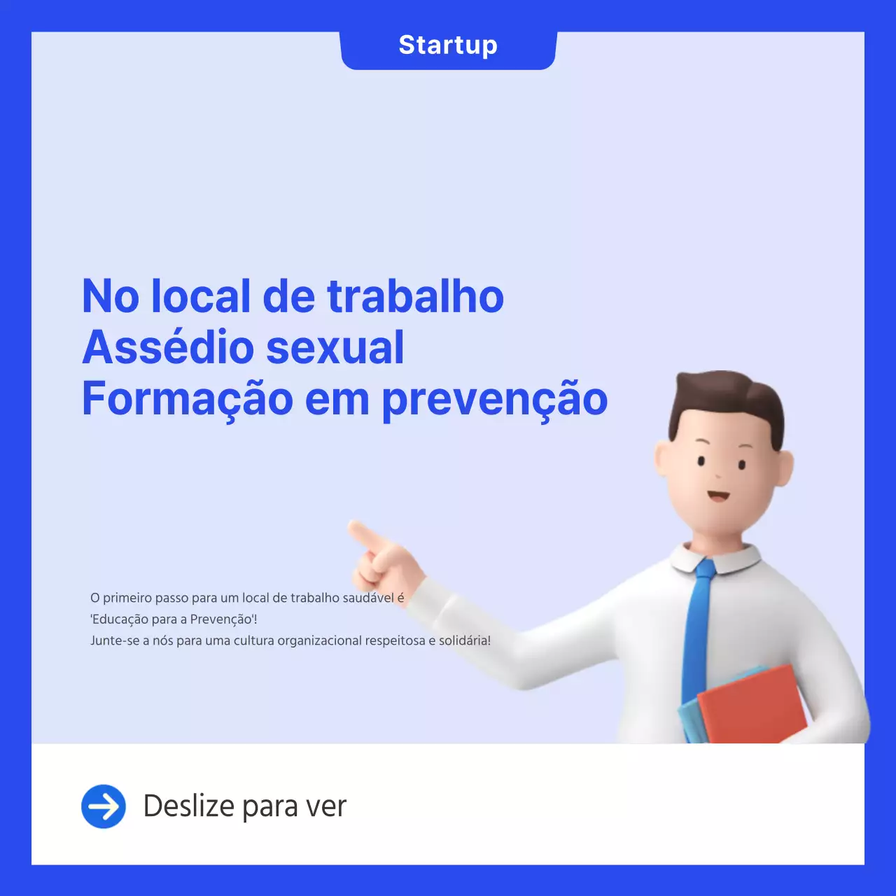 Blue Simple Workplace Sexual Harassment Prevention Training CardNotícias