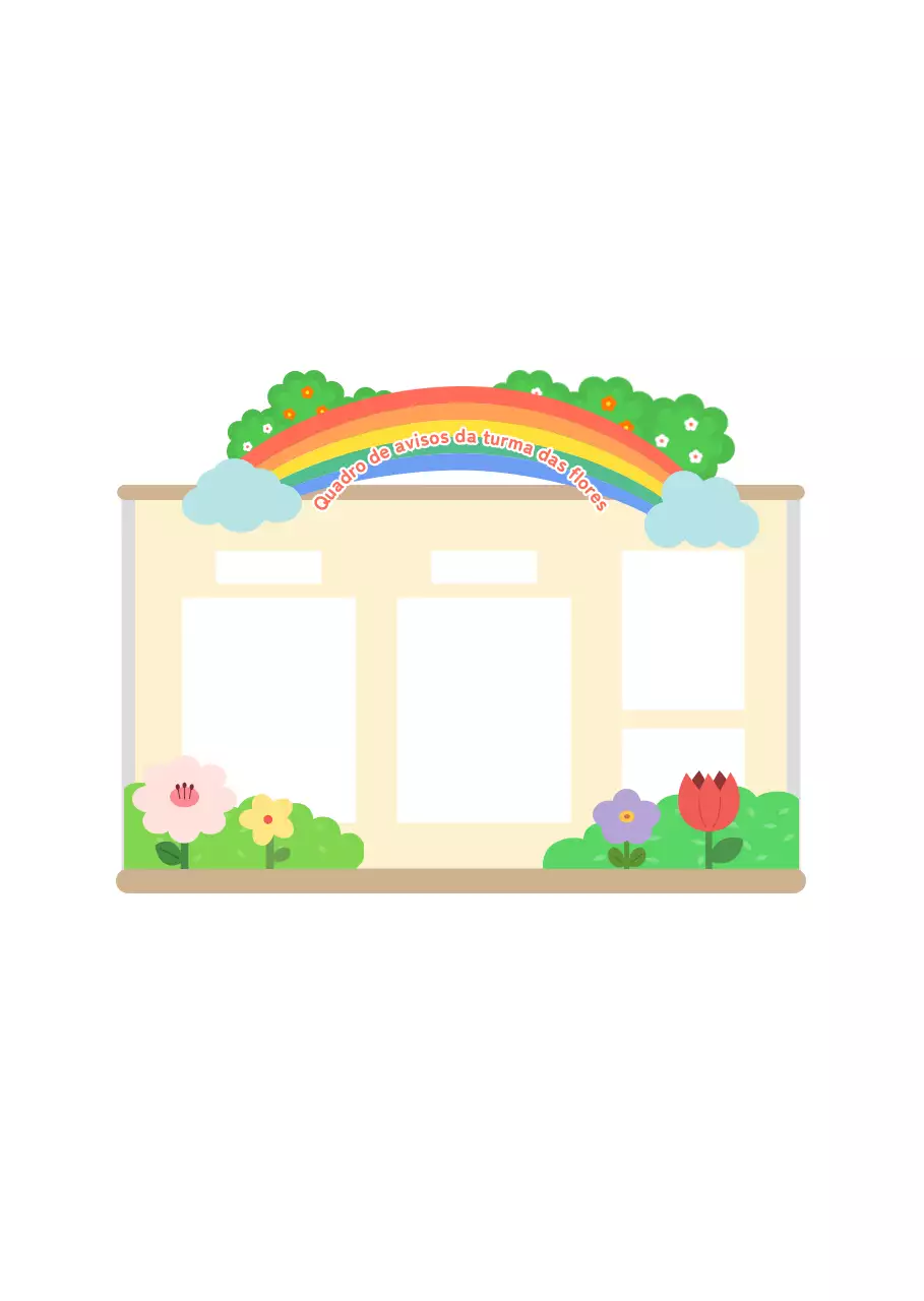 Criar um quadro de avisos com as cores do arco-íris para o quarto do bebé