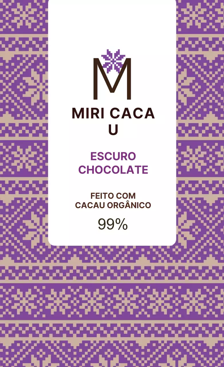 Etiqueta de difusor com padrão de floco de neve roxo