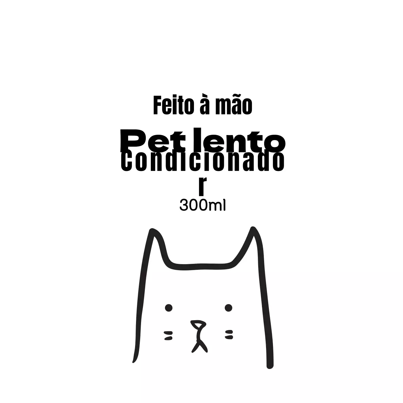 Etiqueta de acondicionamento ilustrada a preto e branco