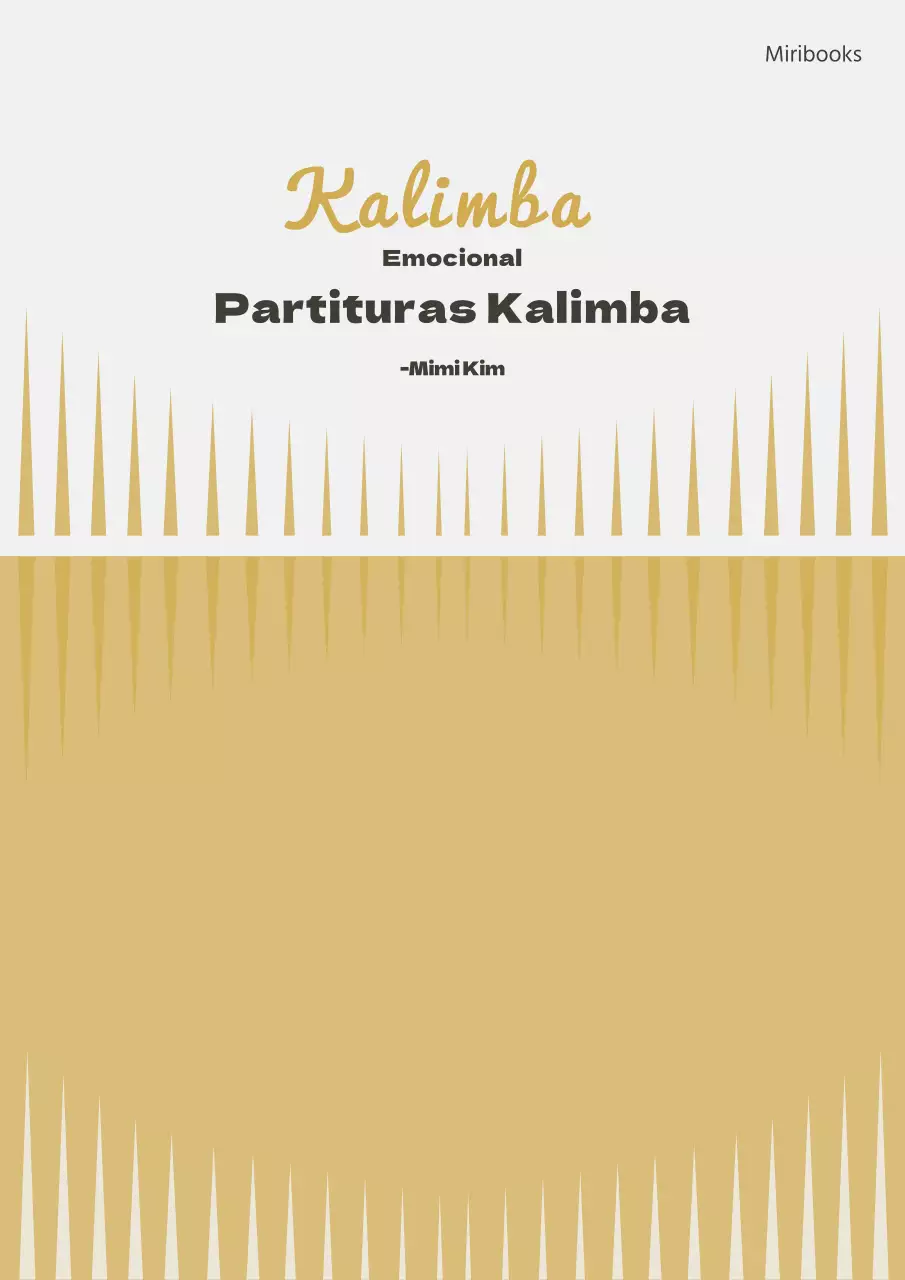 Partituras de kalimba com padrão de linhas simples em cinzento e bege