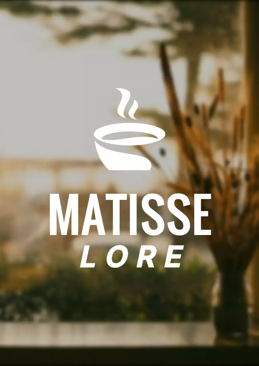 Um logótipo de símbolo de café de estilo simples