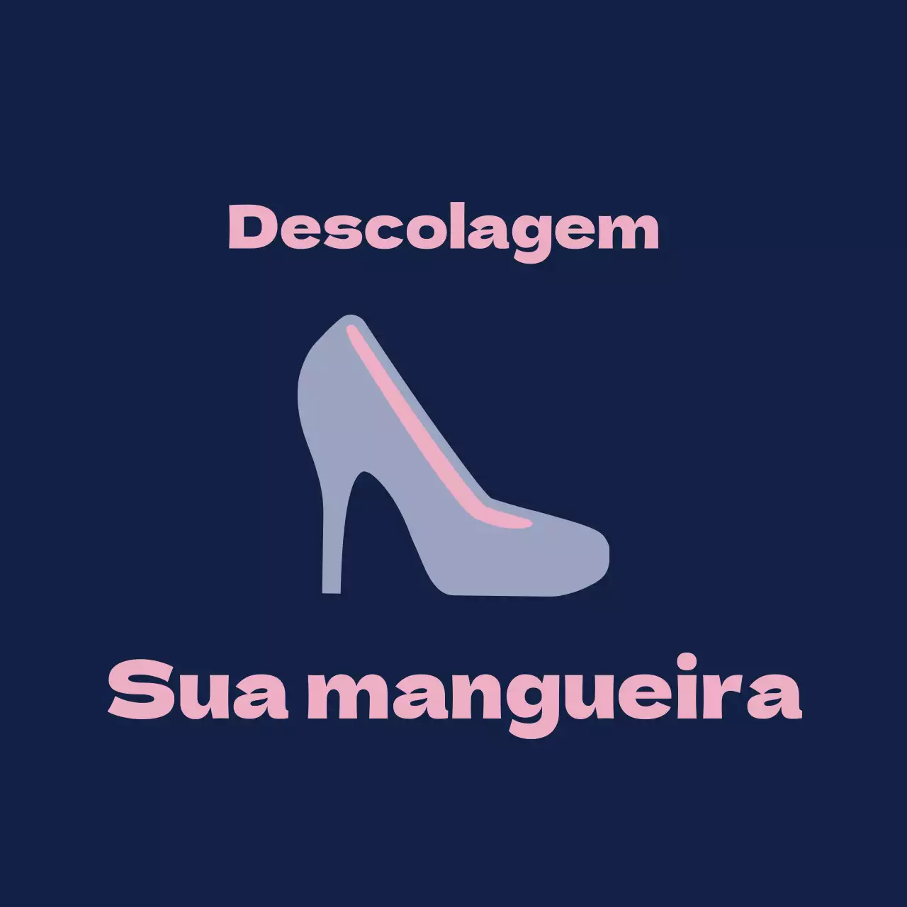 Sapatilhas de ballet sobre um fundo azul-marinho com um sinal a pedir para tirar as sapatilhas.