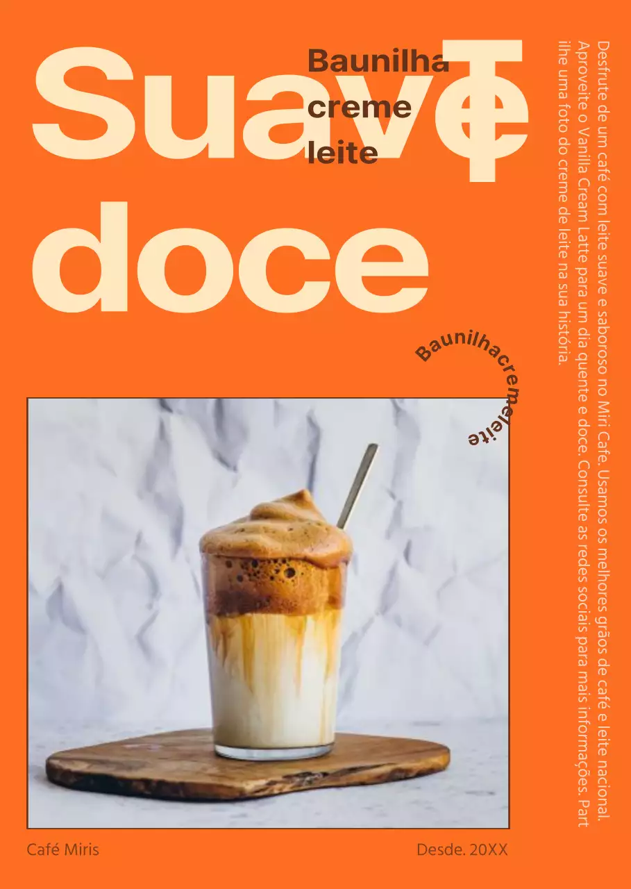 Moldura fotográfica com texto realçado a laranja