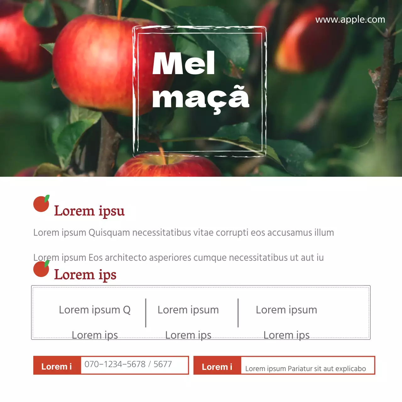 Maçãs adoçadas com mel