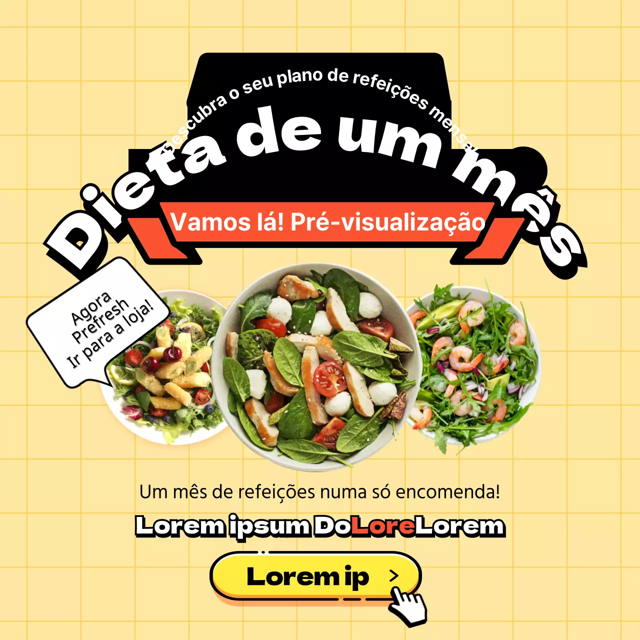 Subscrever o plano de refeições da Dieta Amarela