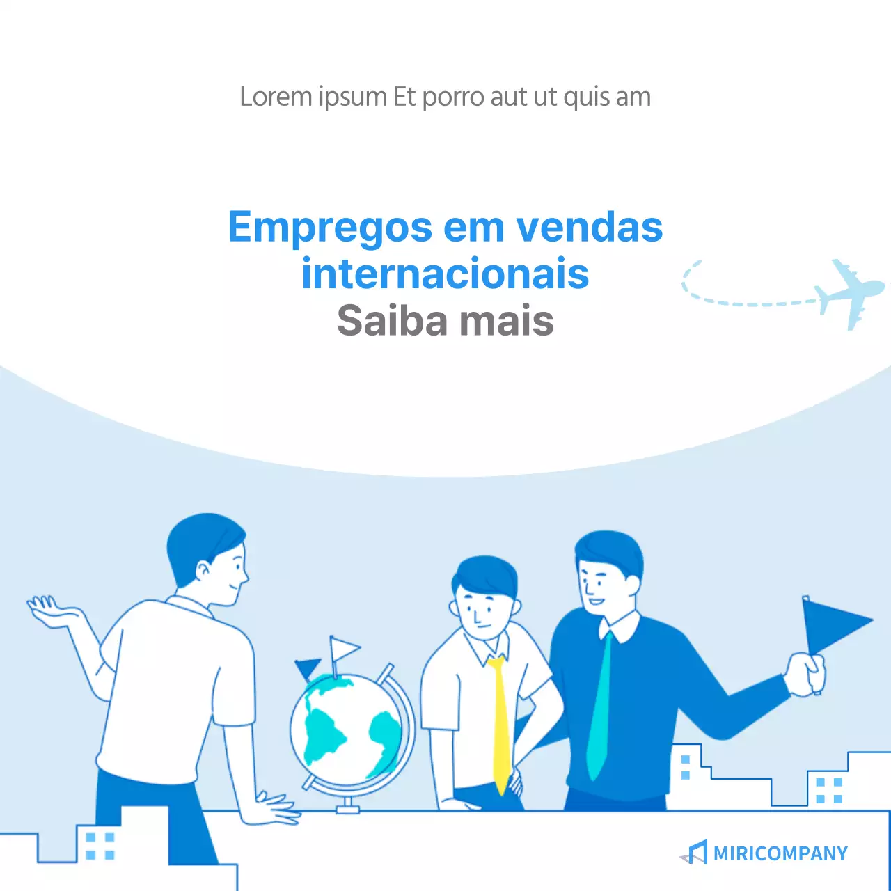 Descubra as nossas funções de vendas internacionais azuis e fofas Careers Business Guide