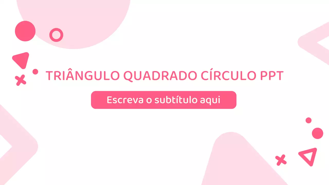 Rosa Apresentação de formas geométricas simples