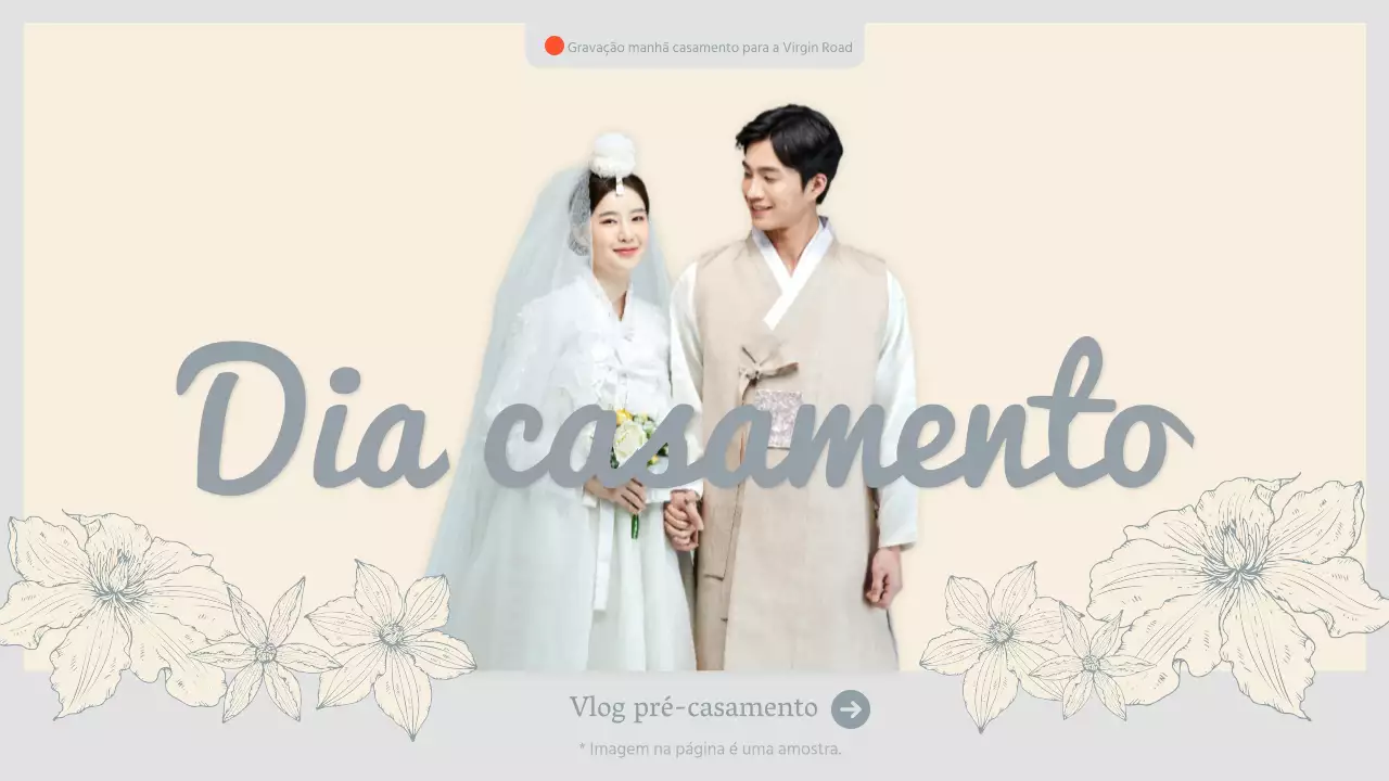 Um vlog pré-casamento em tons pastel