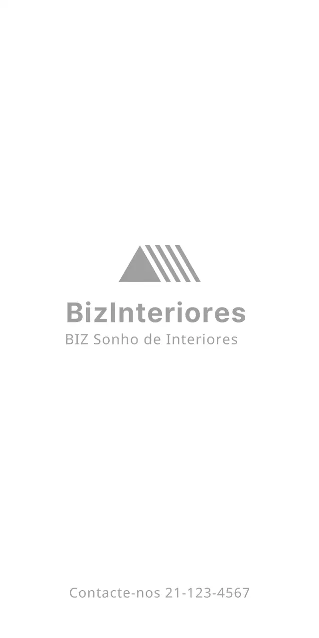 Empresa de interiores com um logótipo de forma repetitiva e estática