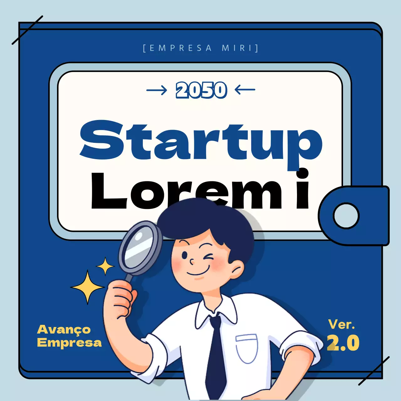 Guia de benefícios da empresa num caderno azul claro e azul marinho