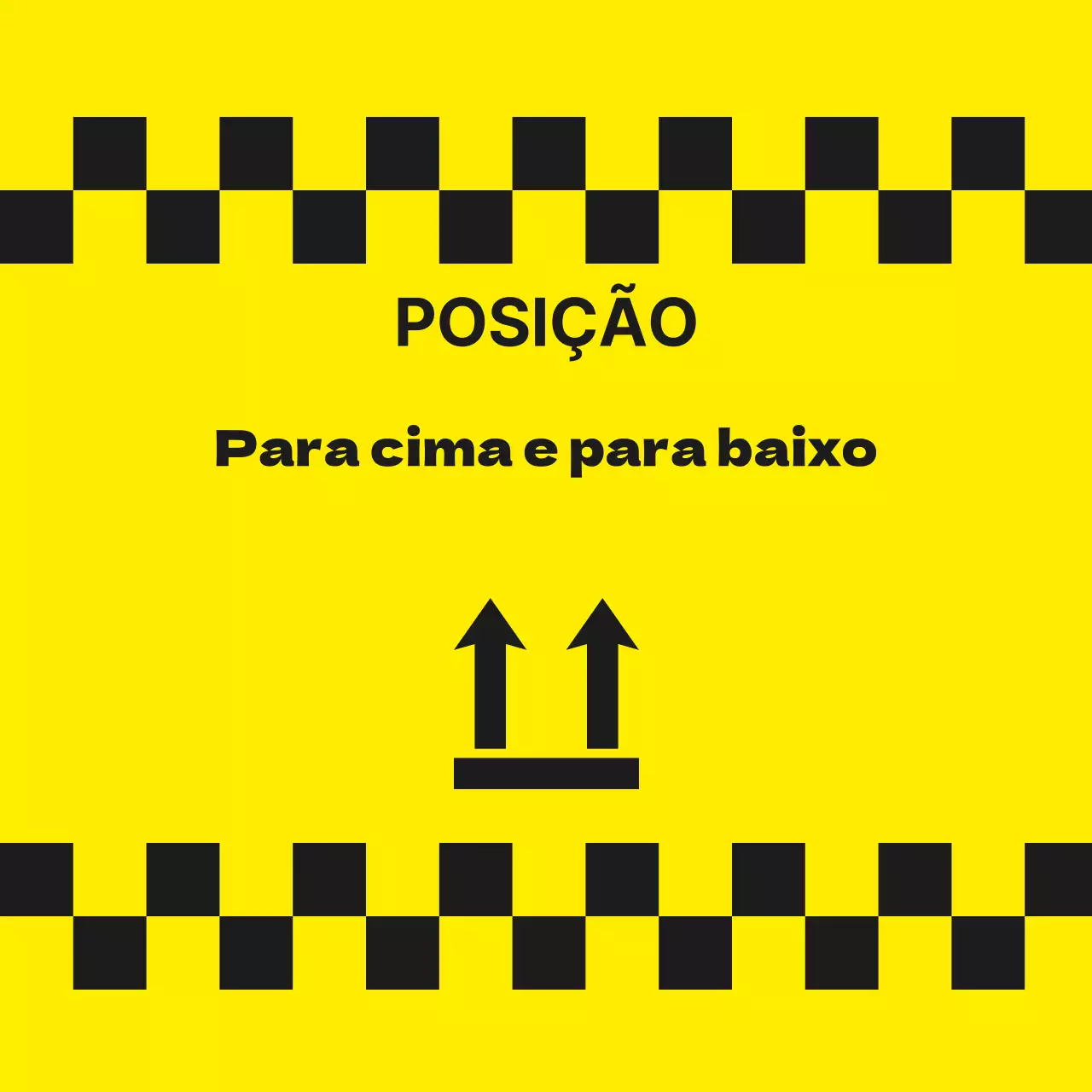 Autocolantes de advertência superior e inferior