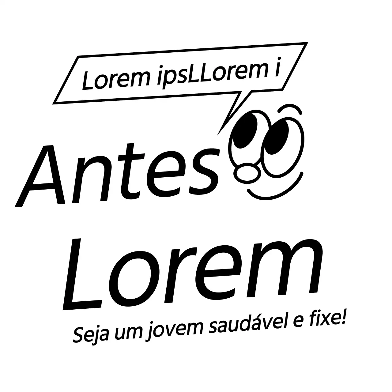 Desenho promocional em preto para a abertura de uma escola de taekwondo