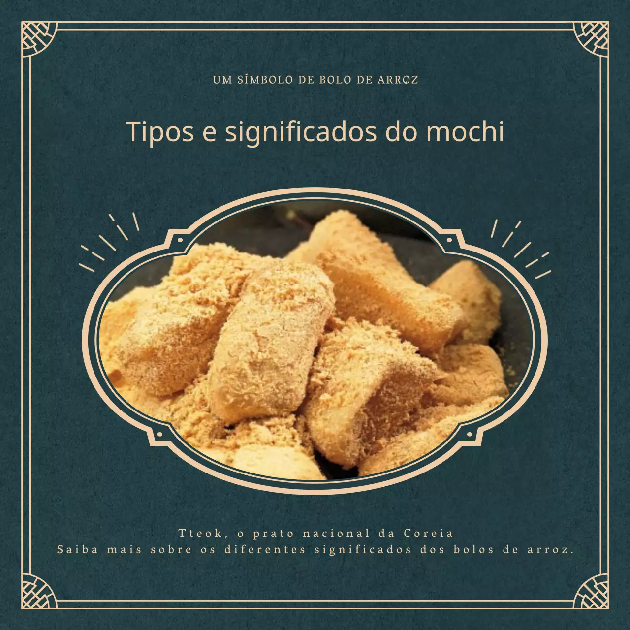 Bolo de arroz verde escuro significado do cartãoNotícias de design