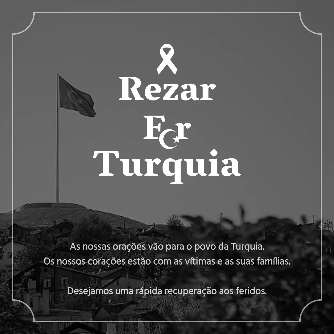 Homenagens ao terramoto em preto e cores sombrias