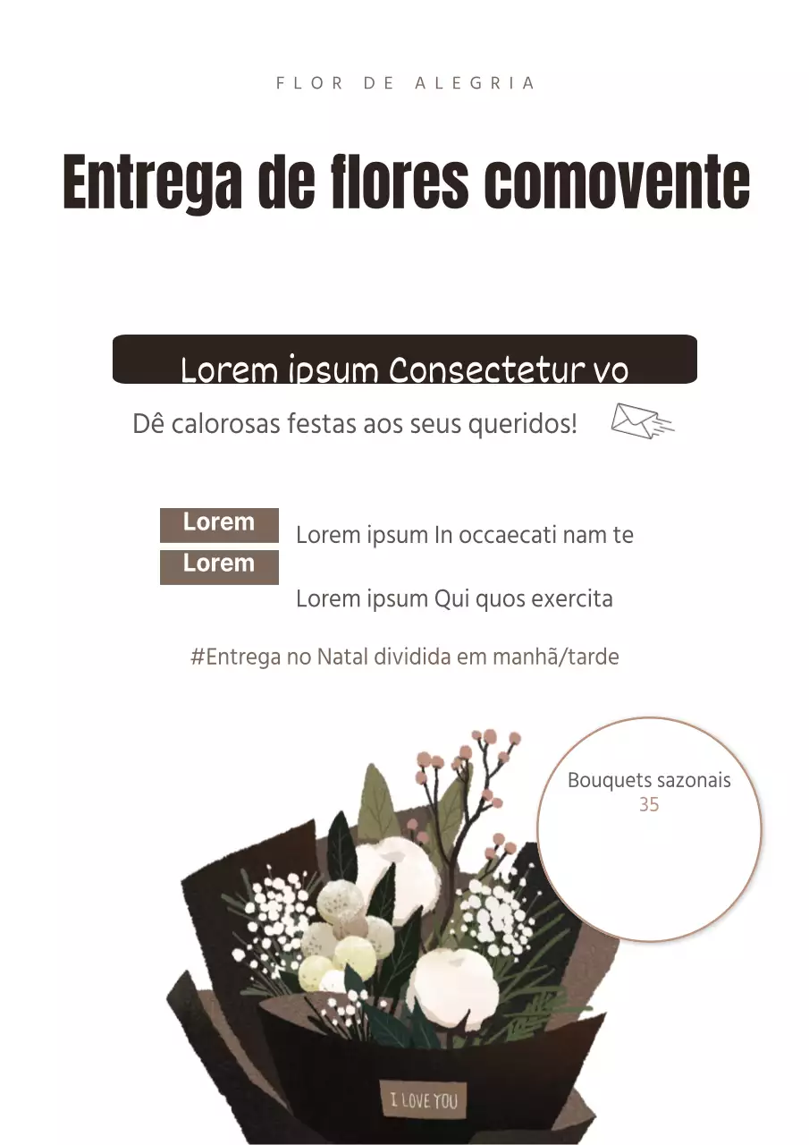 Entrega de flores
