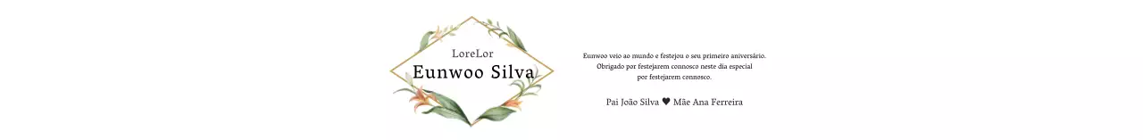 Ilustração vintage branca Primeiro aniversário