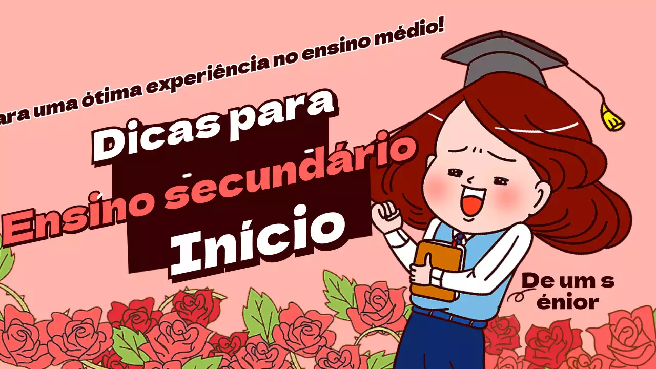 Informação de preparação para a entrada no liceu em castanho cor-de-rosa, conceito de ilustração humorística