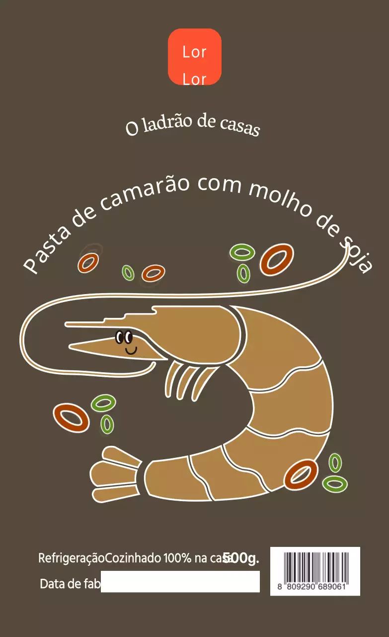 Marisco Pasta de camarão com molho de soja