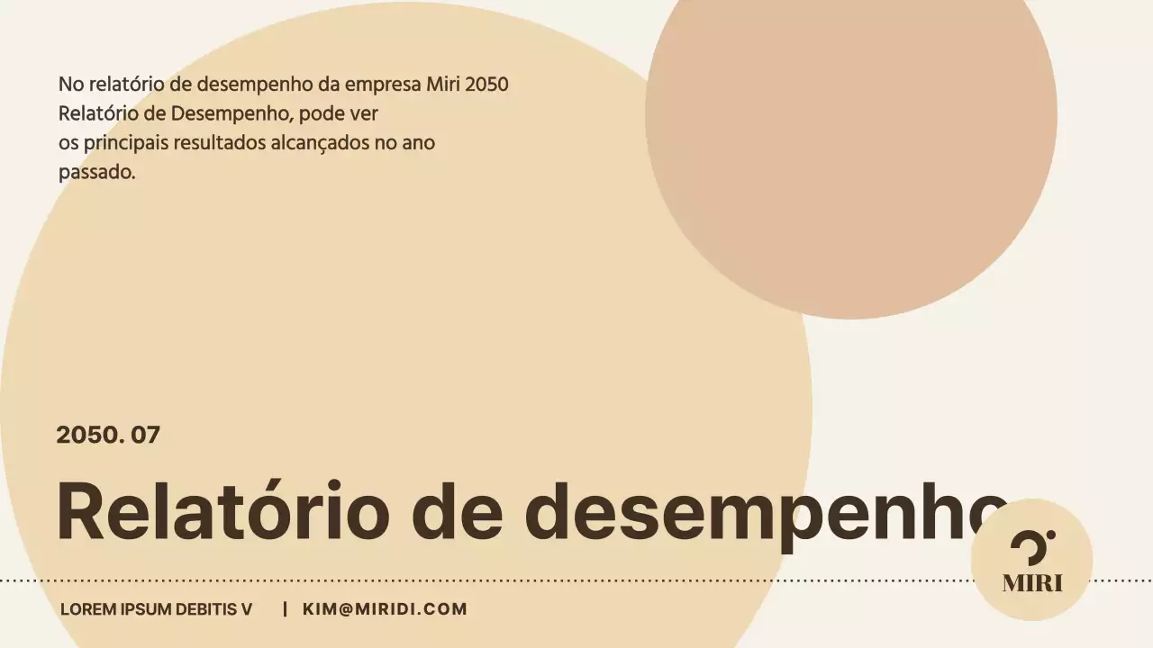 Relatórios de desempenho da empresa em tons de bege e limpos