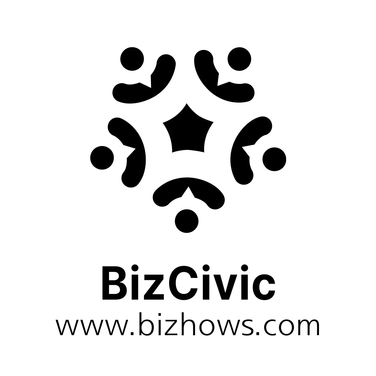 Estilo simples do logótipo BizCivic