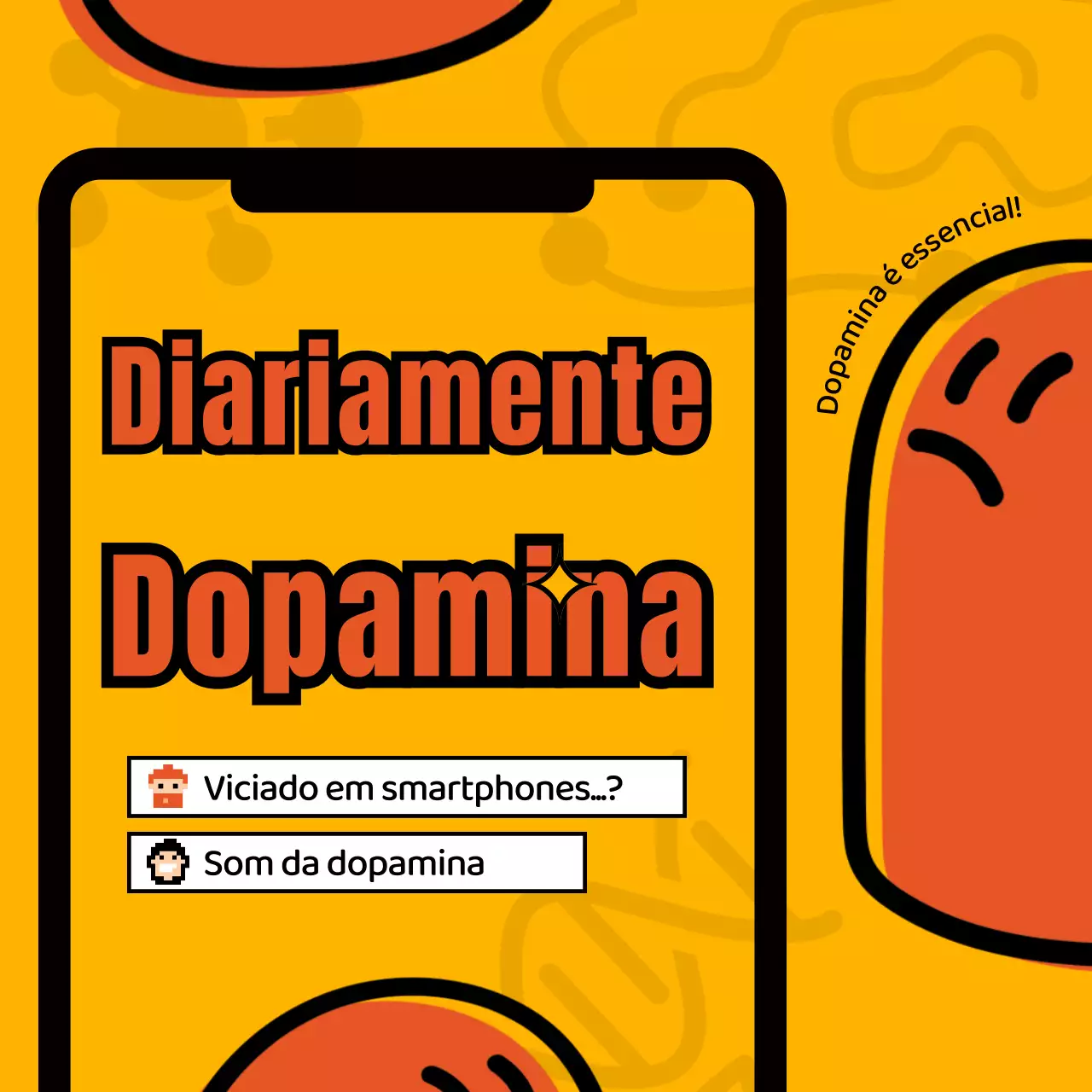 Conceber uma moldura de telemóvel colorida e ilustradaIntroduzir a Dopamina