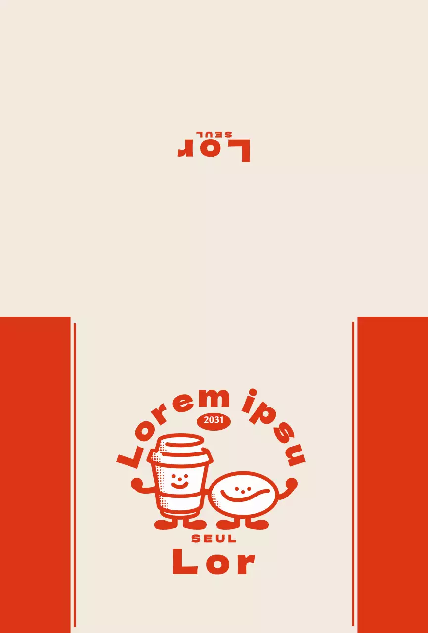 Cartão postal vintage vermelho do café retro do personagem bonito para selos