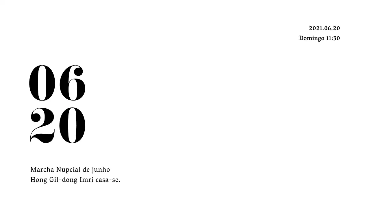 Convite de casamento de junho envelope postal com texto preto