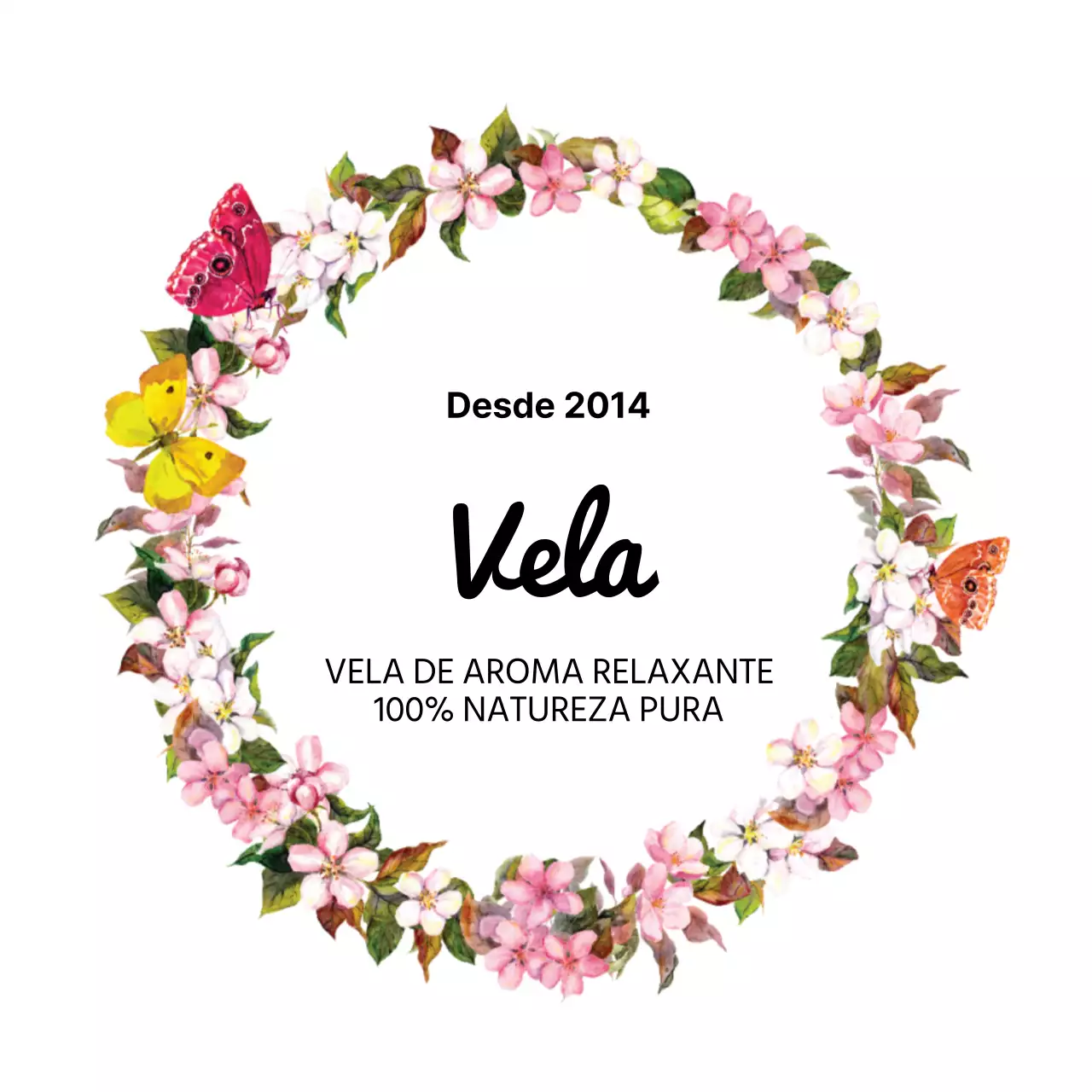 Vela de flores