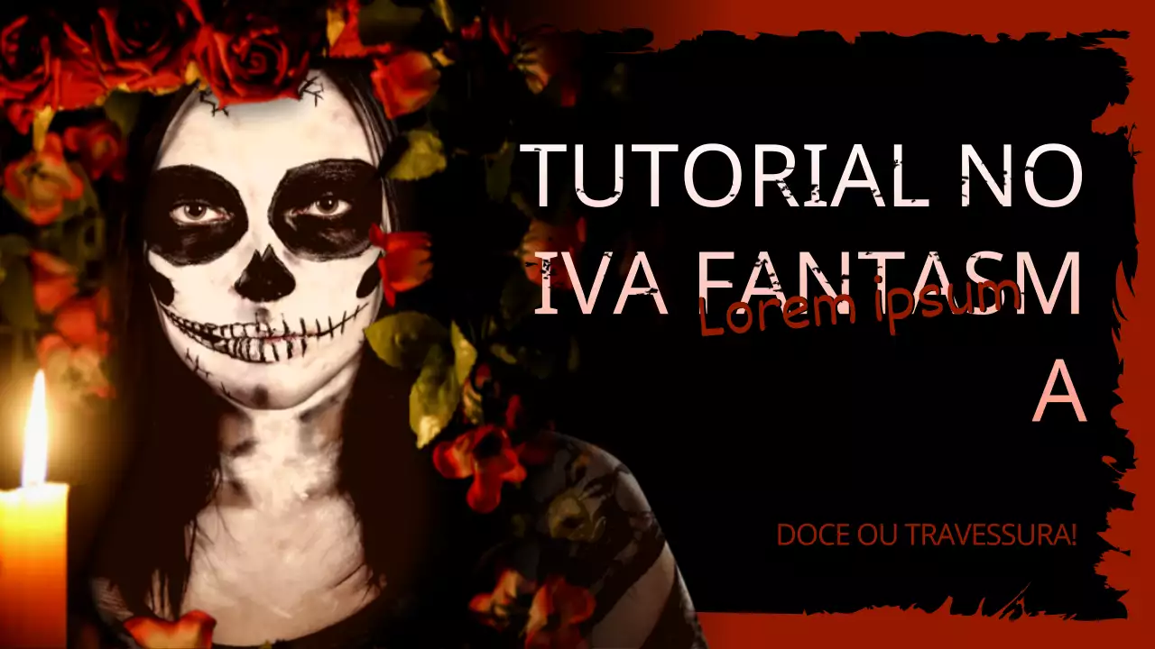 Tema da festa de Halloween da noiva fantasma em vermelho e preto