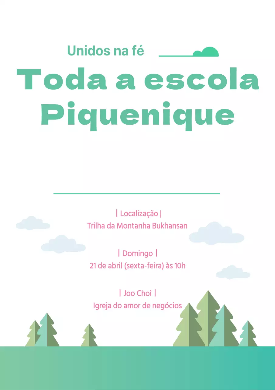 Anúncio e promoção simples do dia do desporto da empresa com ilustração de uma árvore verde