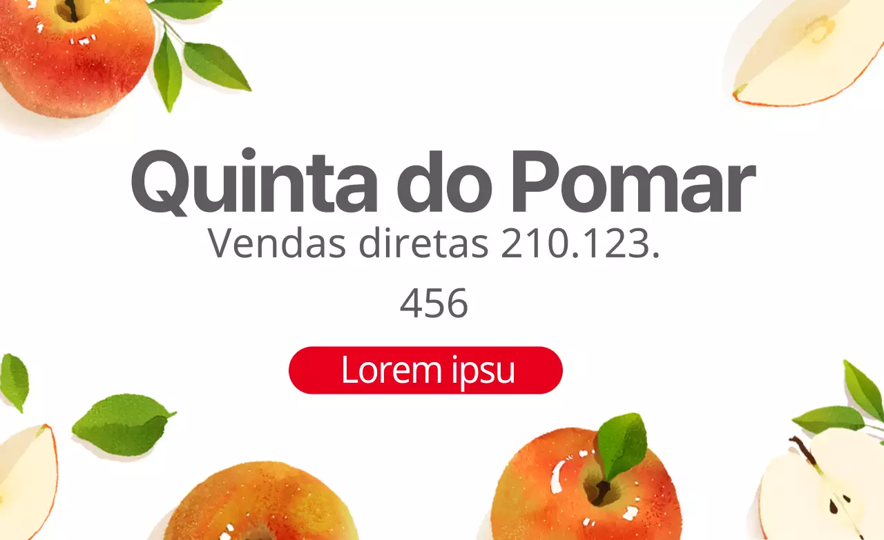Ilustração branca de um rótulo de uma quinta de produtos agrícolas